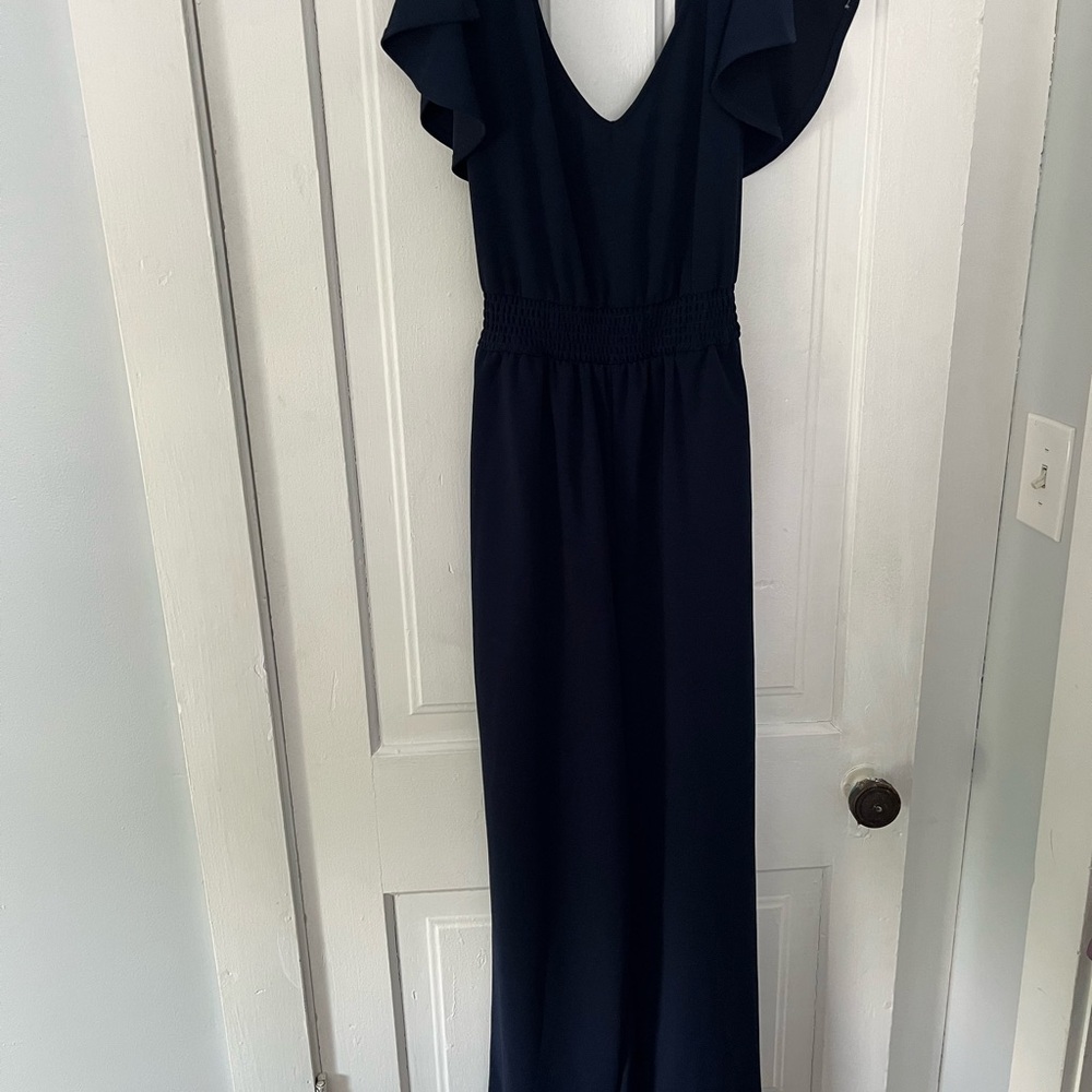 Elegant Navy Blue Women's Jumpsuit